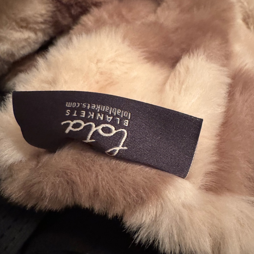 Faux Fur Throw Blanket in Cream by Lola Blankets